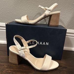 Barely worn, Cole Hamm chunky heel
